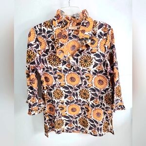 Rungolee Sunflower floral cotton blouse